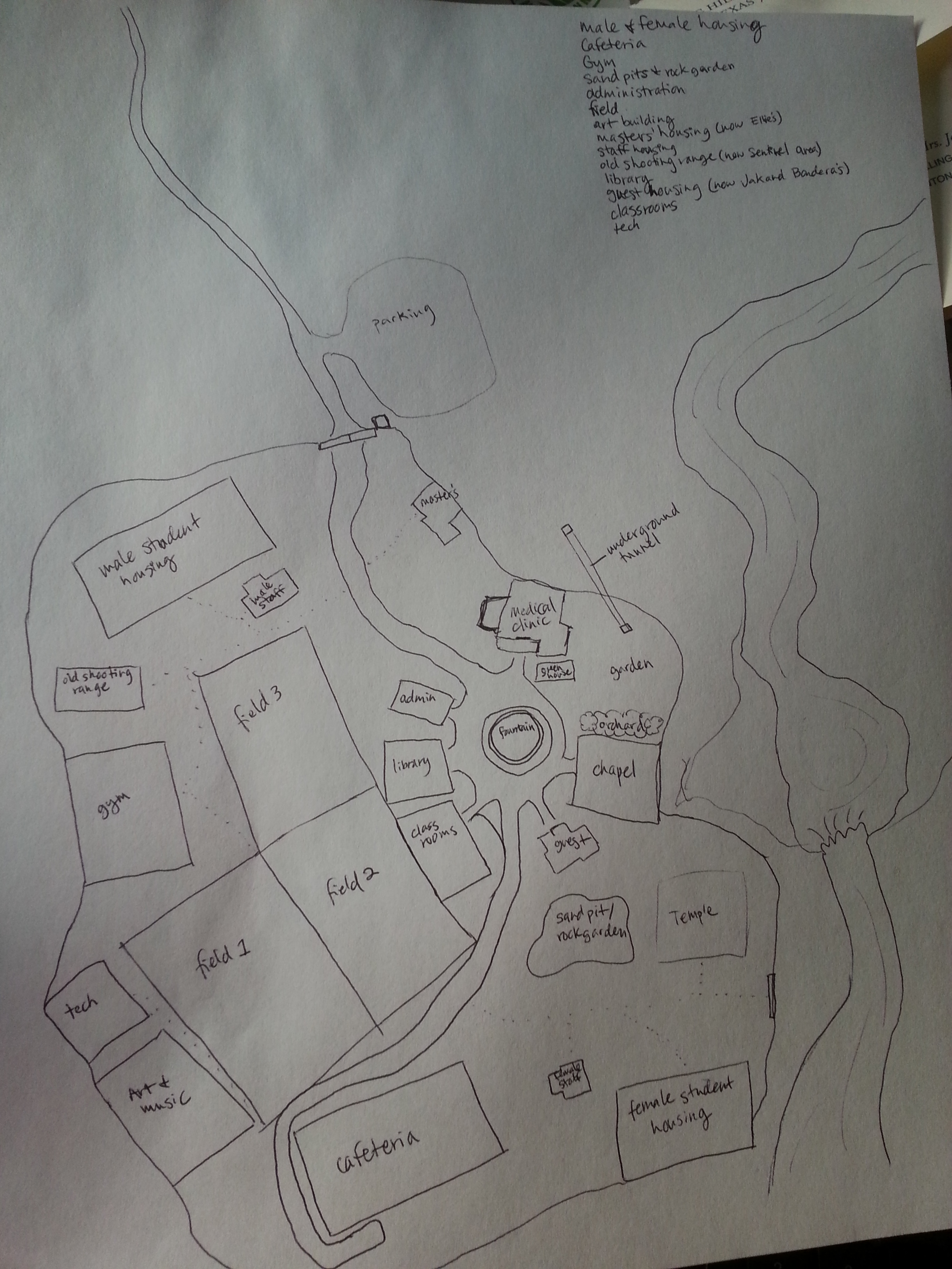 Map of Jade Glen Serran Academy