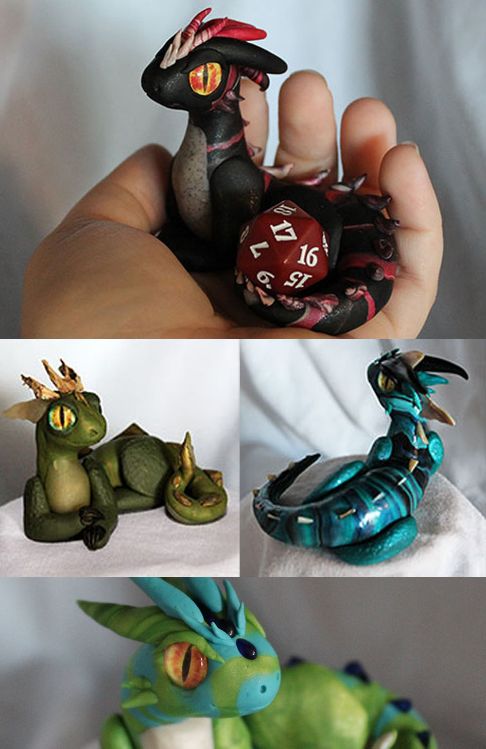 Handmade Clay Dragon - Made to Order